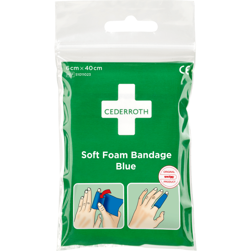 Cederroth Soft Foam Bandage Blå 6 cm x 40 cm